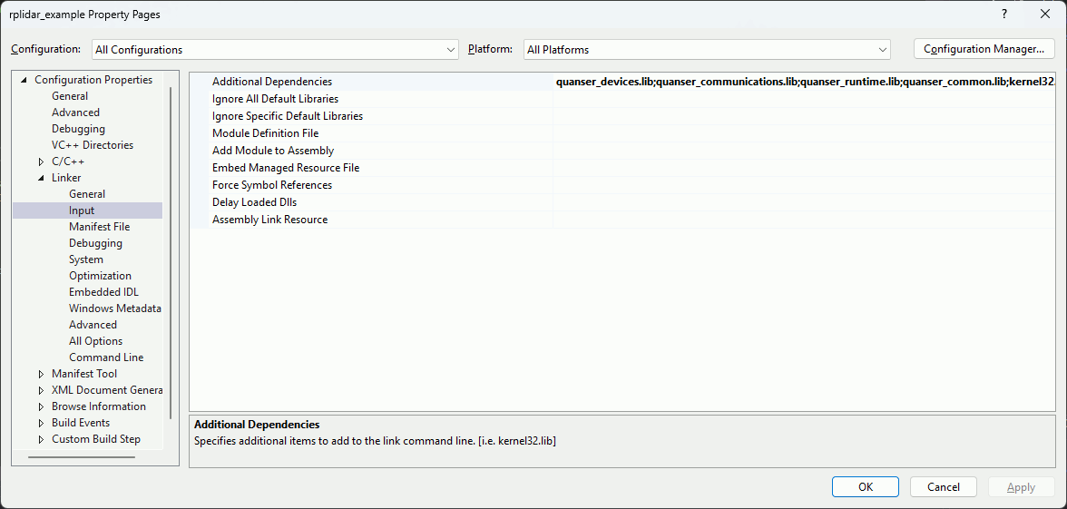 Property Pages Window