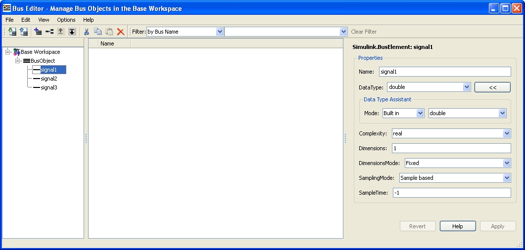 Editing a Bus Element