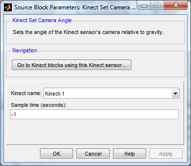 Kinect Set Camera Angle