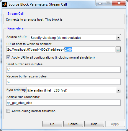 Stream Call parameters