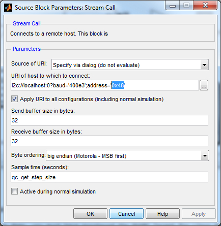 Stream Call parameters