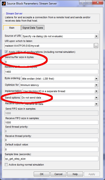 Stream Server parameters