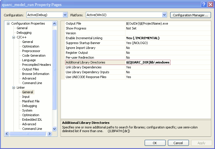 Property Pages Window