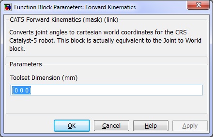 CAT5 Forward Kinematics