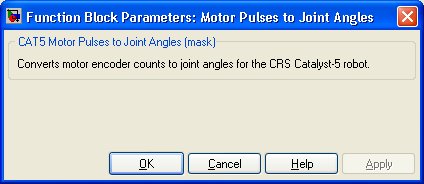 CAT5 Motor Pulses to Joint Angles