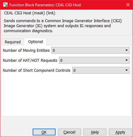 CEAL CIGI Host Optional tab