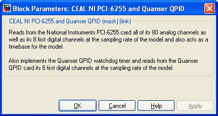 CEAL NI PCI-6255 and Quanser QPID