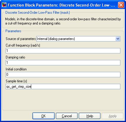 Discrete Second-Order Low-Pass Filter