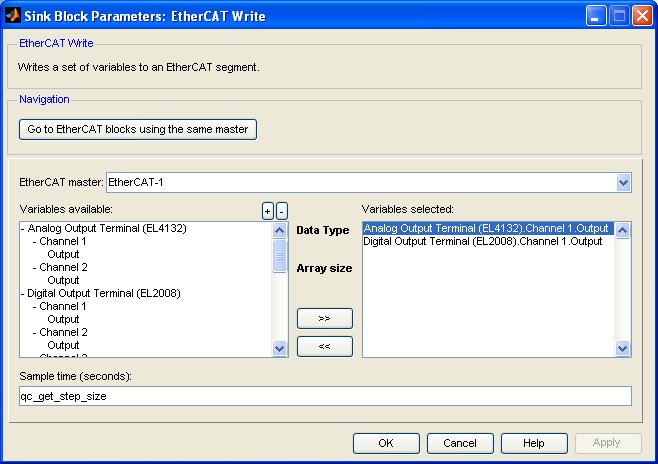 EtherCAT Write