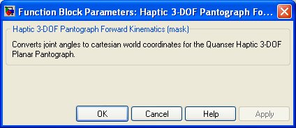 Haptic 3-DOF Pantograph Forward Kinematics