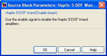 Haptic 5-DOF Wand Enable