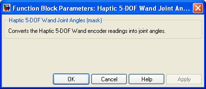 Haptic 5-DOF Wand Joint Angles