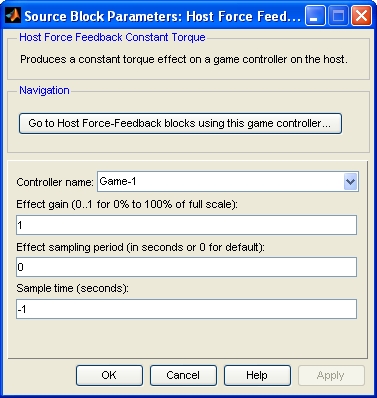 Host Force Feedback Constant Torque