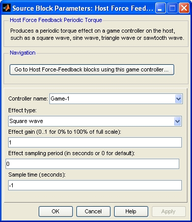 Host Force Feedback Periodic Torque