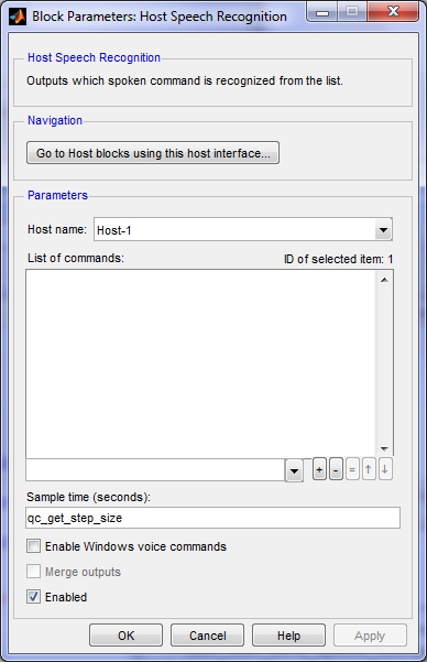 Host Speech Recognition