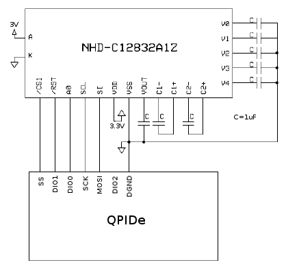 LCD module wiring diagram