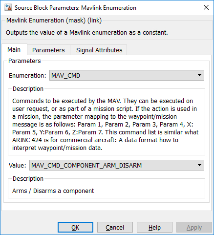 Mavlink Enumeration Main tab