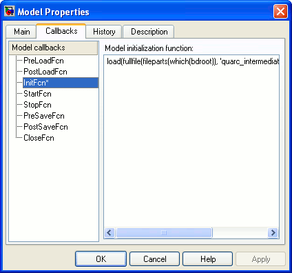 Model Properties dialog