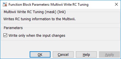 Multiwii Write RC Tuning