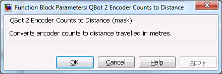 QBot 2 Encoder Counts to Distance