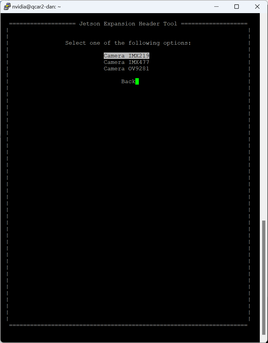 Jetson IO cameras page