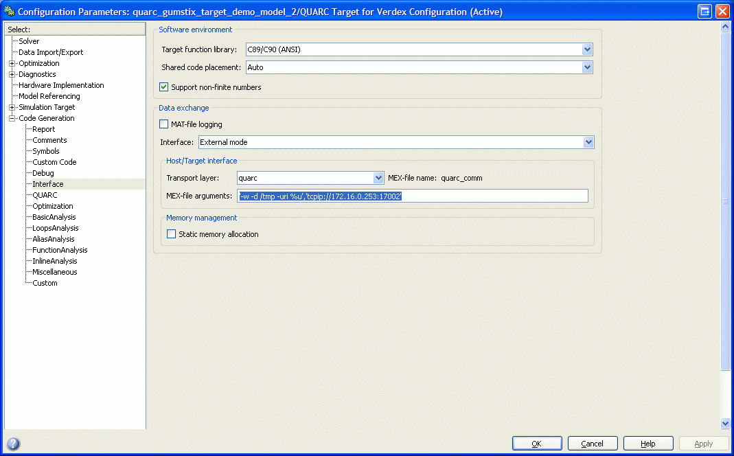 Configuration Parameters