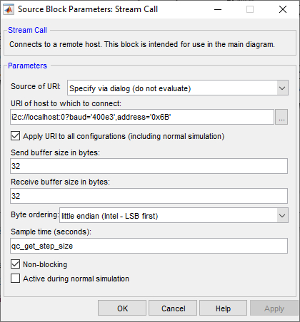 Stream Call parameters