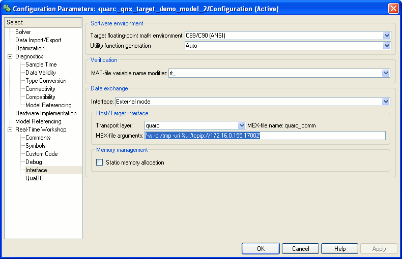 Configuration Parameters