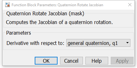 Quaternion Rotate Jacobian