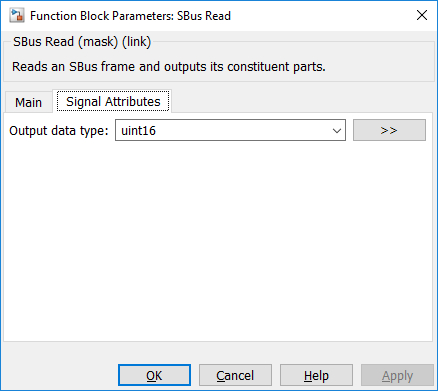 Signal Attributes tab