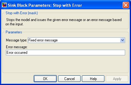 Stop with Error